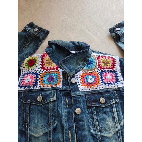 Flowers by Zoe Crochet Denim Jacket - Picture 6 of 9